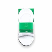 Dip® Stripe Liner Sock Pack - White/Blue/Gray Perspective: Main