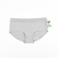 Dip Cotton Stretch Lace Waistband Boyshort Underwear - Grey Perspective: Main