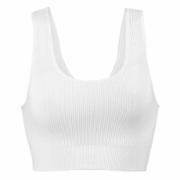 Dip Seamless Ribbed Ivory Bralette Perspective: Main