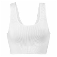 Dip Seamless Ribbed Ivory Bralette Perspective: Main