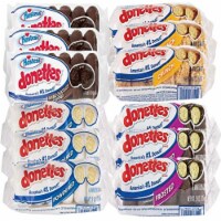 Hostess Donettes Variety Pack by Tribeca Curations | Powdered, Frosted, Double Chocolate, and