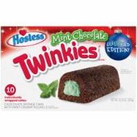 Hostess® Mint Chocolate Twinkies® Chocolate Sponge Cake Perspective: Main