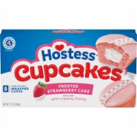 Hostess Cupcakes, Artificially Flavored Strawberry Snack Cakes, 12.7 Oz. Box (8 Ct.) Perspective: Main