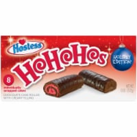 HOSTESS HOHOS Holiday Edition, Chocolate Snack Cake, Rich Creamy Filling Perspective: Main