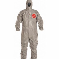 Dupont Hooded Coverall,Socks/Boot Flaps,4XL,PK6  TF145TGY4X000600