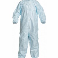Dupont Collared Coveralls,Blue,3XL,Elastic,PK25  CC252BBU3X00250S