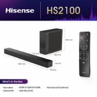 Hisense HS2100 2.1 Ch Soundbar with Wireless Subwoofer Perspective: Main