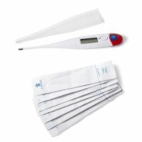 Thermometers, Rectal: 30-Second Rectal Digital Thermometer with 20 Prelubricated Covers