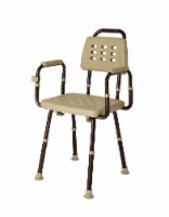 Medline Shower Chair with Back - Tan Perspective: Main