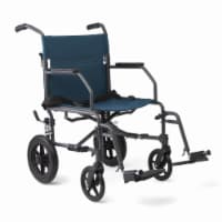 Medline Teal Basic Transport Chair Perspective: Main