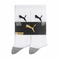 Puma® Half Terry Crew Socks Multipack - White Perspective: Main