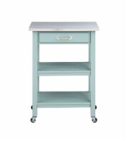 Colorado Kitchen Cart with Stainless Steel Top