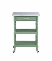 Carolina Kitchen Cart with Stainless Steel Top