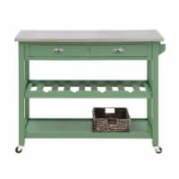 Carolina 44 Kitchen Island Equestrian Green