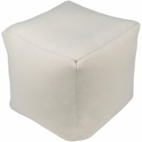 Surya EIPF002-181818 Essien Pouf - Beige - 18 x 18 x 18 in.