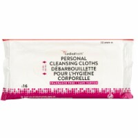 Cardinal Health Rinse-Free Personal Wipe 9 x 13 2AWU-16, 1 Pack 16 Wipes