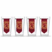 Game of Thrones 888568622564 Lannister Banner Pint Glass - Pack of 4