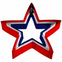 Americana Star Cutter Cookie Cutters - Red/Blue Perspective: Main
