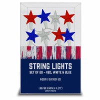 Americana Star String Lights - Red/Blue Perspective: Main