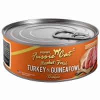 Fussie Cat 888641138456 Market Fresh Turkey & Guinea Fowl Pate Canned Cat Food - 5.5 oz - Cas