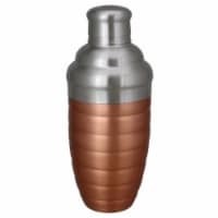 Avon 33537535 17 oz Ribbed Stainless Steel Martini Cocktail Shaker, Copper