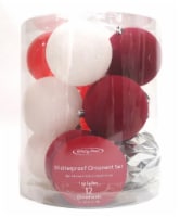 Holiday Home Shatterproof Ornaments Christmas Décor - Red / Silver / White Perspective: Main
