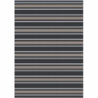 HD Designs Outdoors Poly Pro Sandstone Stripe Area Rug - Simply Taupe Perspective: Main