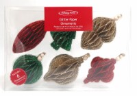 Holiday Home Glitter Paper Ornaments Christmas Décor - Assorted Perspective: Main