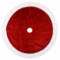 Holiday Home Plush Christmas Tree Skirt Christmas Décor Perspective: Main