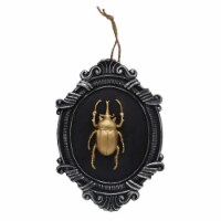 Holiday Home 9" Beetle Framed Sign Halloween Décor Perspective: Main