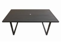 HD Designs Outdoors Patio Furniture Eden Slat Top Dining Table
