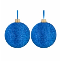 Holiday Home Tinsel Jumbo Ornaments - Blue Perspective: Main