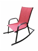 HD Designs Outdoors Orchards Rocking Chair – Red Perspective: Main