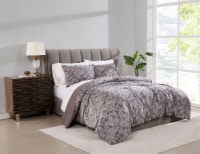 HD Designs® Printed Velvet Comforter Set - Gray Perspective: Main