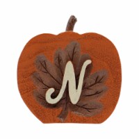 Holiday Home Monogram N Wooden Pumpkin Thanksgiving Fall Décor Perspective: Main