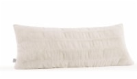 HD Rouched Fur Body Pillow - WHITE Perspective: Main