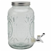 HD Designs Outdoors 4L Clear Embossed Sun Tea Jar Perspective: Main