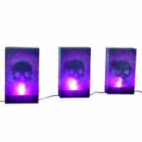 Holiday Home LED PVC Luminary Skulls - Purple Perspective: Main