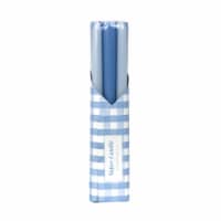 Silkcraft Wrapped Taper Candle - Blue Perspective: Main