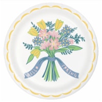 Holiday Home® Easter Round Bouquet Paper Plates Perspective: Main