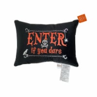 Holiday Home Decorative Halloween Pillow - Enter If You Dare Perspective: Main