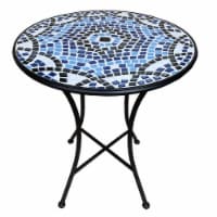 HD Designs Outdoors Bistro Table - Blue Tile Perspective: Main