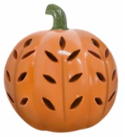 Holiday Home 9.5" Orange Pumpkin Halloween Décor Perspective: Main