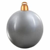 Holiday Home 4' Inflatable Christmas Ornament Holiday Decoration - Silver Perspective: Main
