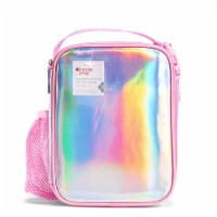 Everyday Living Rainbow Holographic Insulted Lunch Bag Perspective: Main