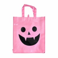 Holiday Home Pink Jack O Lantern Face Halloween Trick or Treat Bag