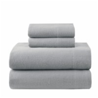 HD Designs Flannel Sheet Set - Solid Gray Perspective: Main