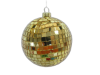 Holiday Home Disco Ball Christmas Christmas Ornament Holiday Decor- Gold Perspective: Main