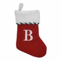 Holiday Home Mini Stocking Red Knit B Christmas Décor