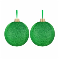 Holiday Home Tinsel Jumbo Ornaments - Green Perspective: Main